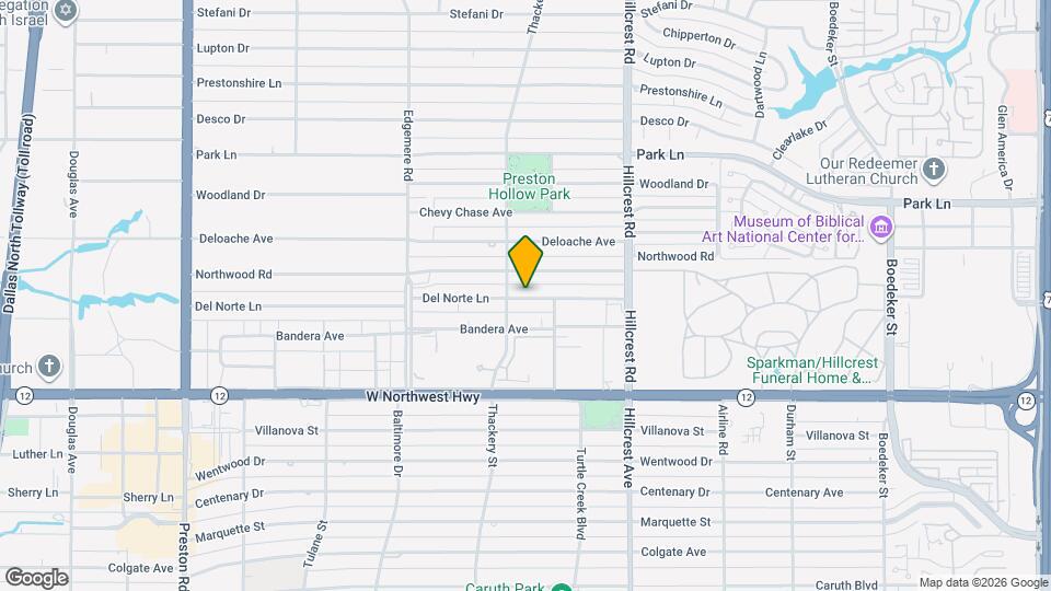 6614 Del Norte Ln Map and Location Details