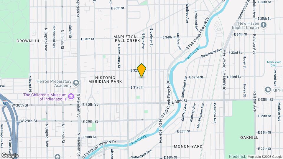 3132 N Park Ave Map and Location Details