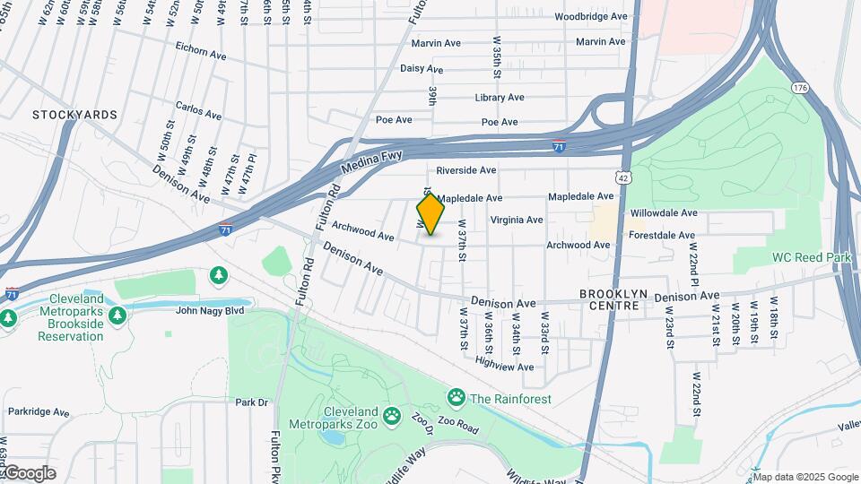 3816 Archwood Ave Map and Location Details