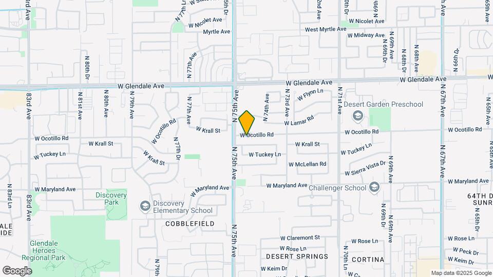 7431 W Ocotillo Rd Map and Location Details