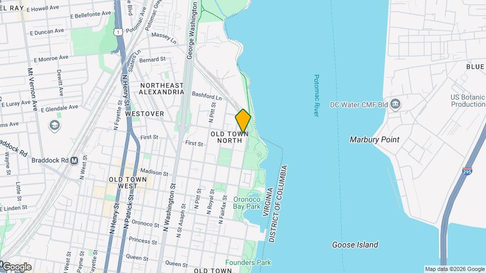 1055 N Fairfax St Map and Location Details