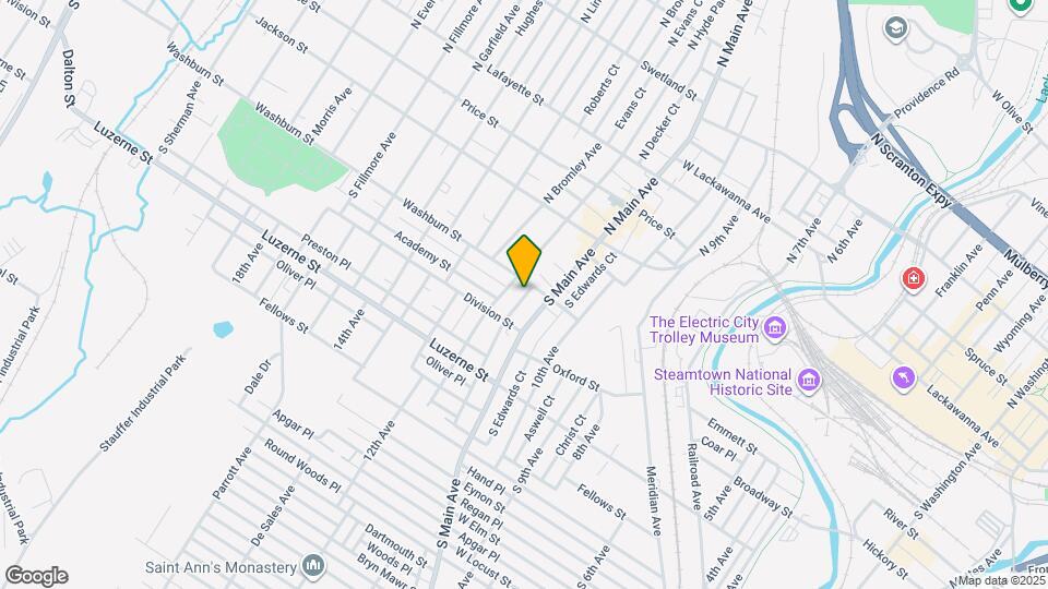 1101 Washburn St Map and Location Details