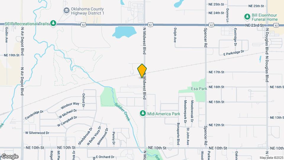 1715 N Midwest Blvd Mapa y Detalles de la Ubicación
