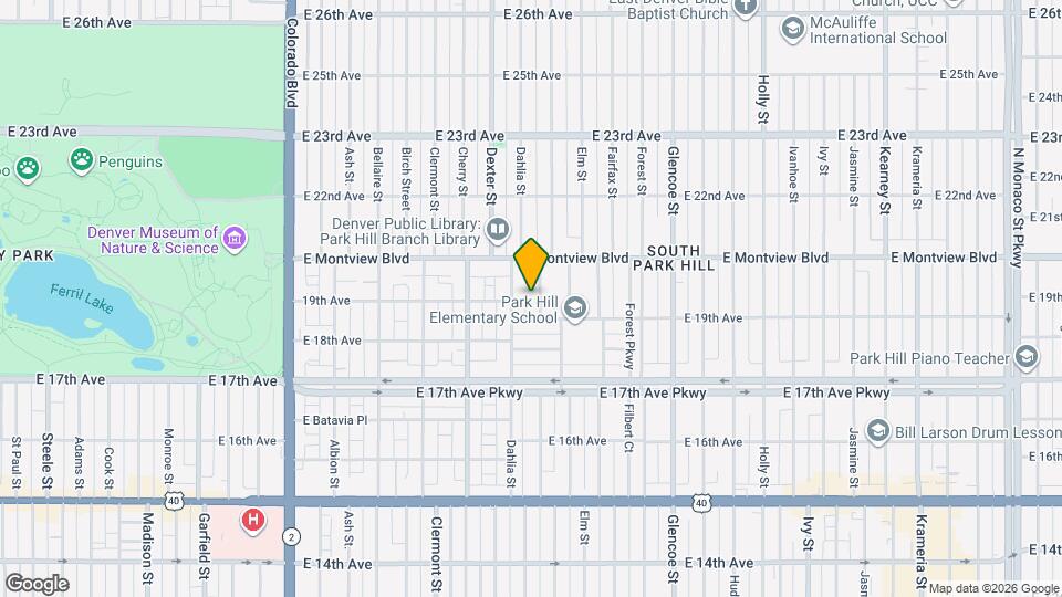 1931 Eudora St Map and Location Details