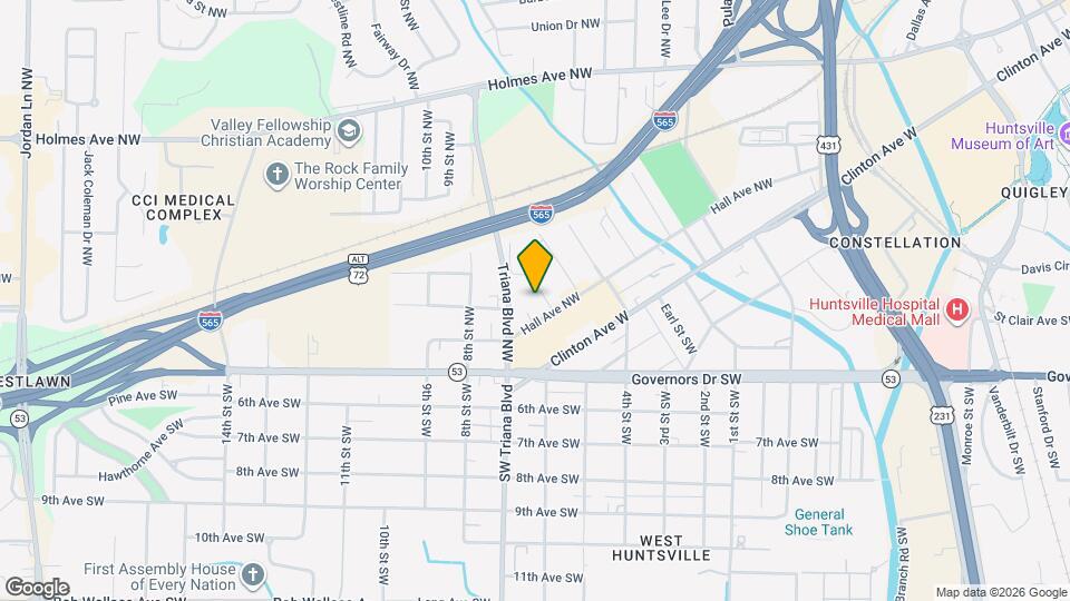 205 Stone St NW Map and Location Details