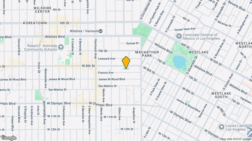 2801 Francis Ave Mapa y Detalles de la Ubicación