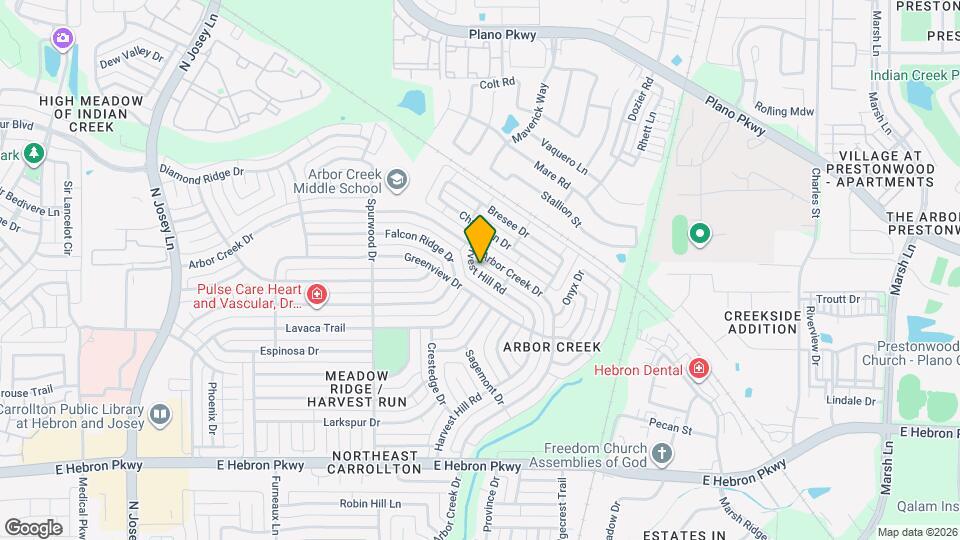 4338 Harvest Hill Rd Map and Location Details