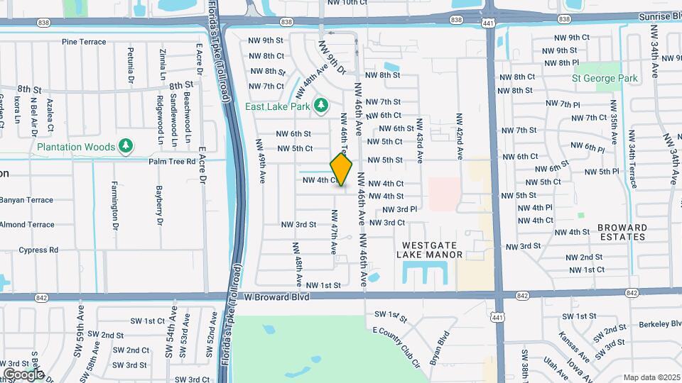 4661 NW 4th St Map and Location Details