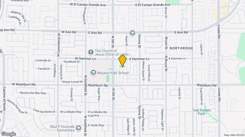 5325 N Chino Heights St, Unit 02-01 Map and Location Details