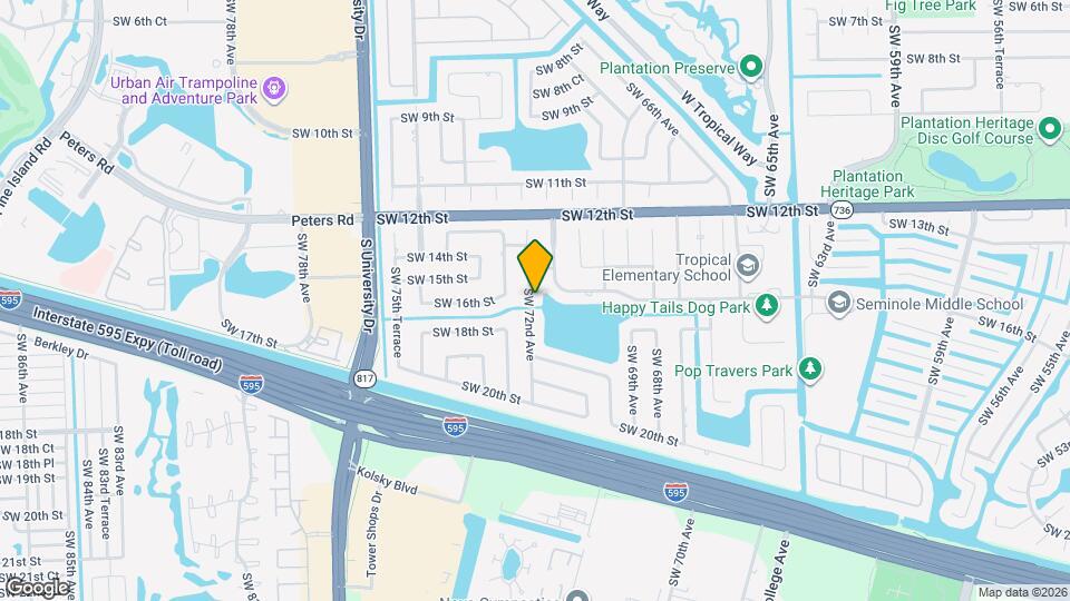 1600 SW 72nd Ave Map and Location Details