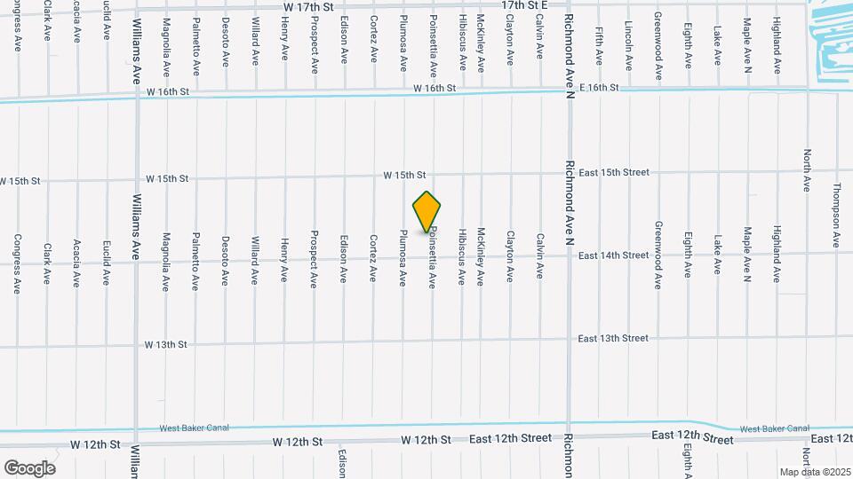 1405 Poinsettia Ave Map and Location Details