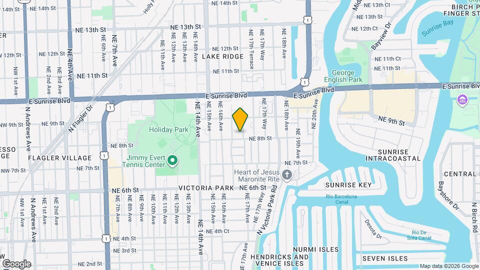 805 NE 17th Ave Map and Location Details