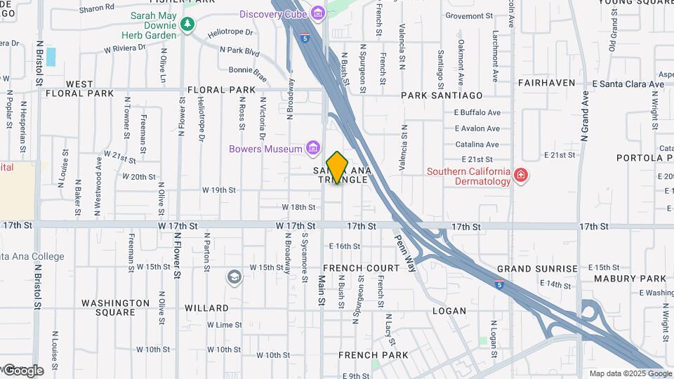 1820 N Bush St Map and Location Details