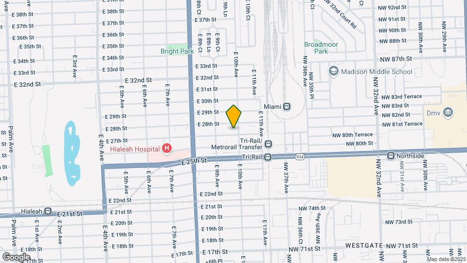 971 E 27th St Map and Location Details