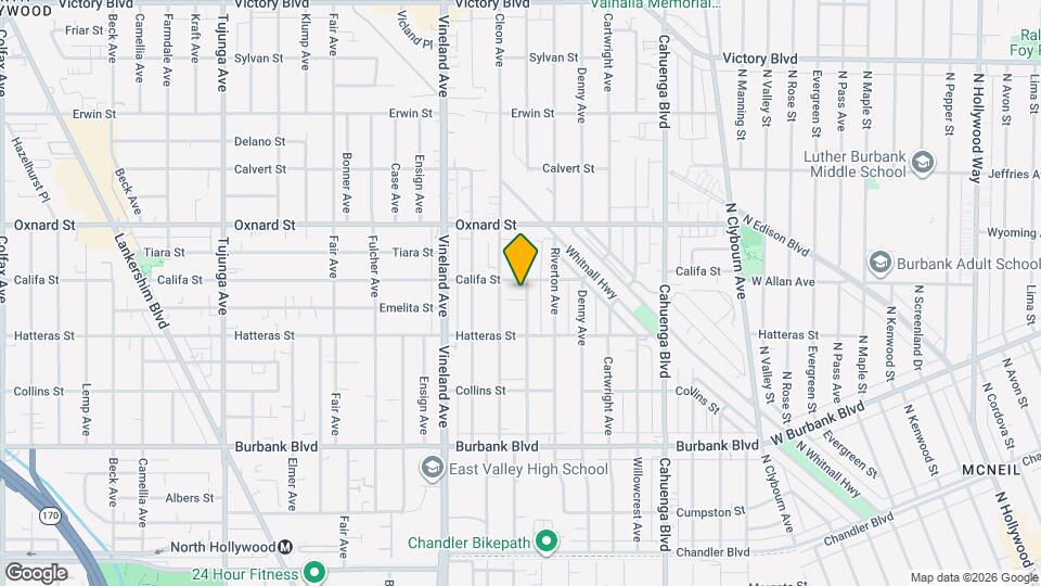 5851 Satsuma Ave Map and Location Details