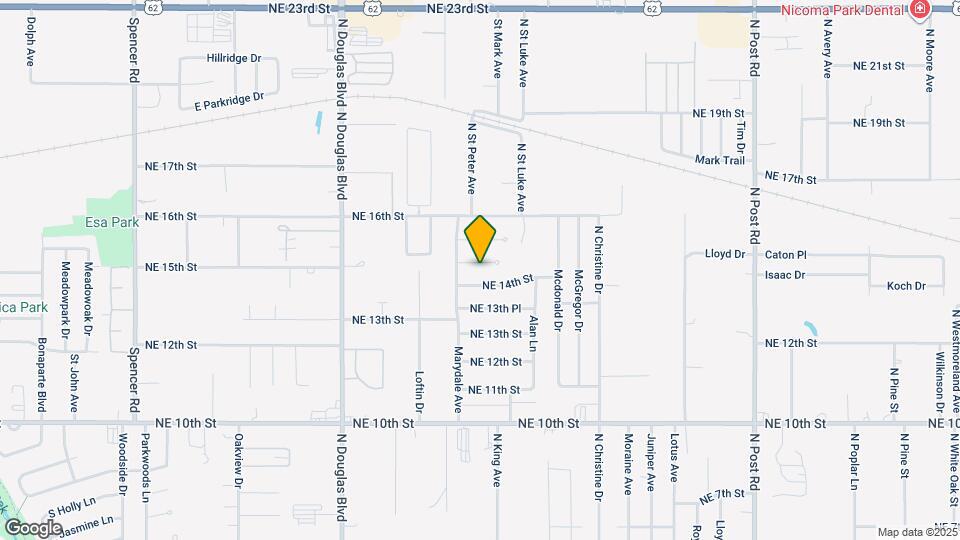 9316 NE Stardust Ln Mapa y Detalles de la Ubicación