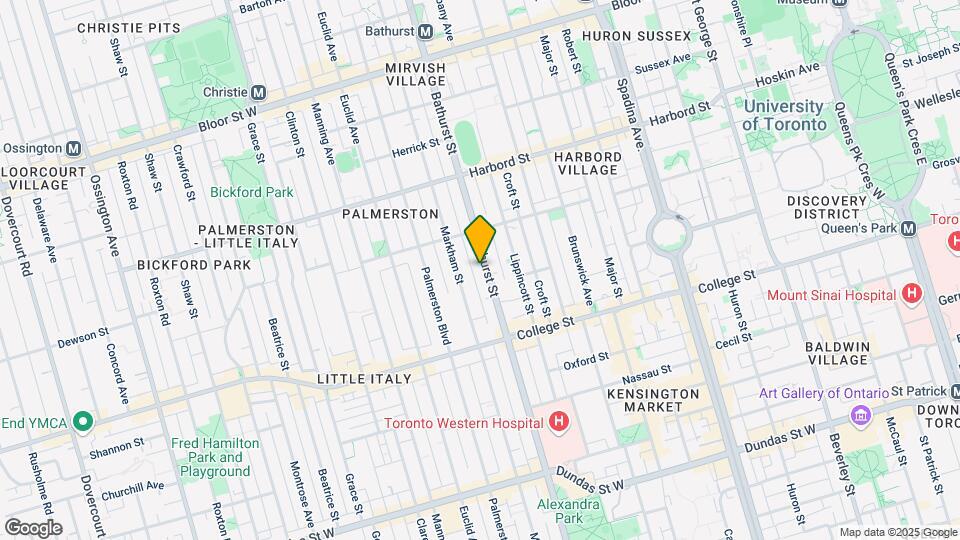 562 Bathurst St Map and Location Details