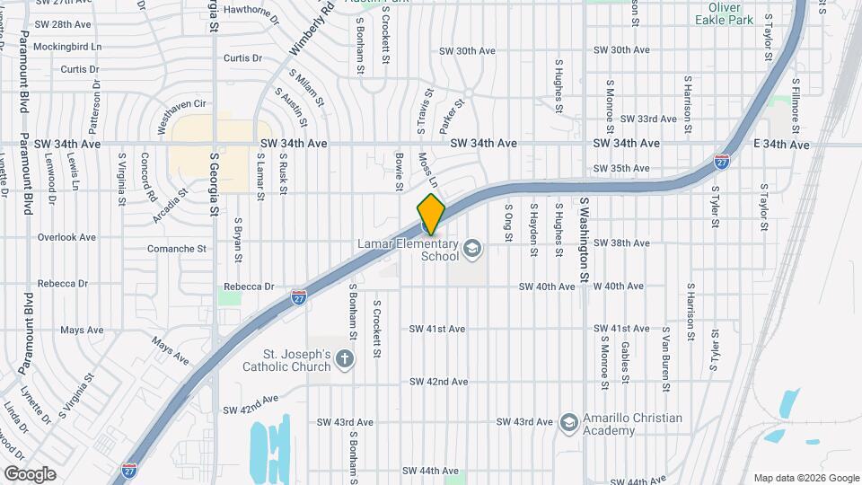 3609 S Travis St Map and Location Details