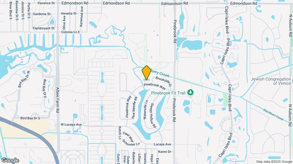 1329 Pinebrook Way Map and Location Details