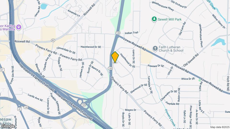 104 E Acres Dr SE Map and Location Details