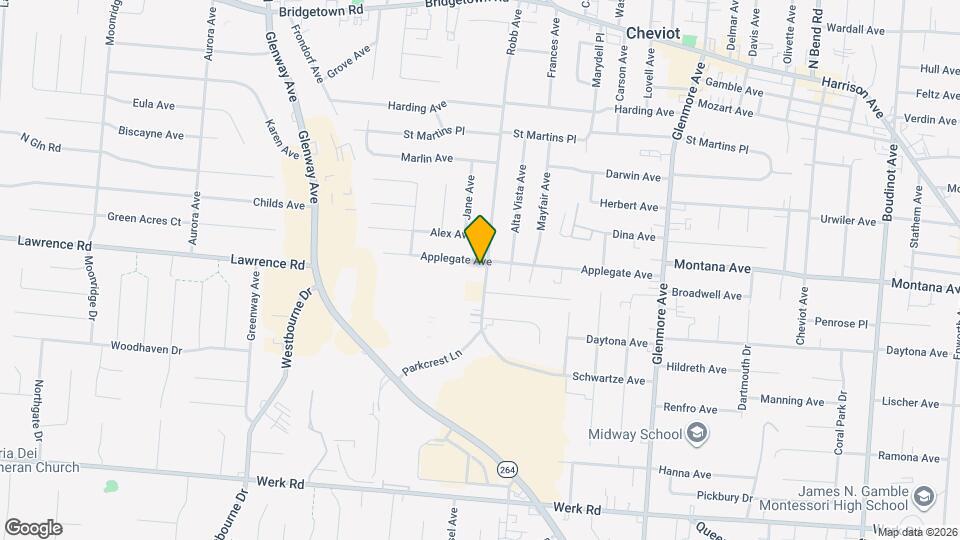 3393 Robb Ave Map and Location Details