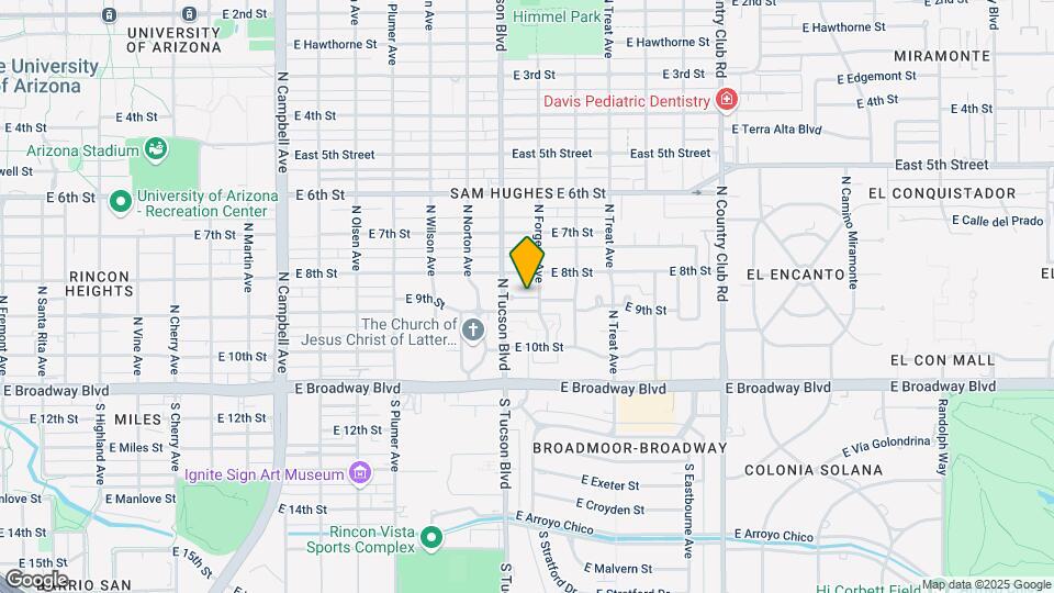 2523 E Forgeus Pl Map and Location Details