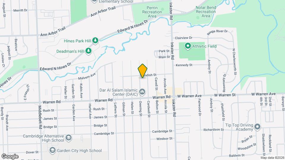 7428 Deering St Map and Location Details