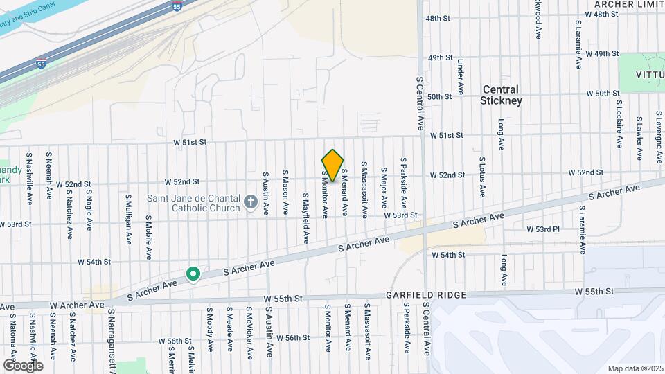 5211 S Monitor Ave Map and Location Details