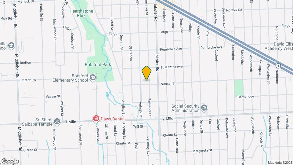 19411 Rensellor St Map and Location Details