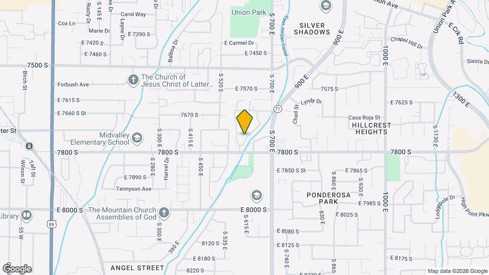 7784 S Sunbird Way Map and Location Details