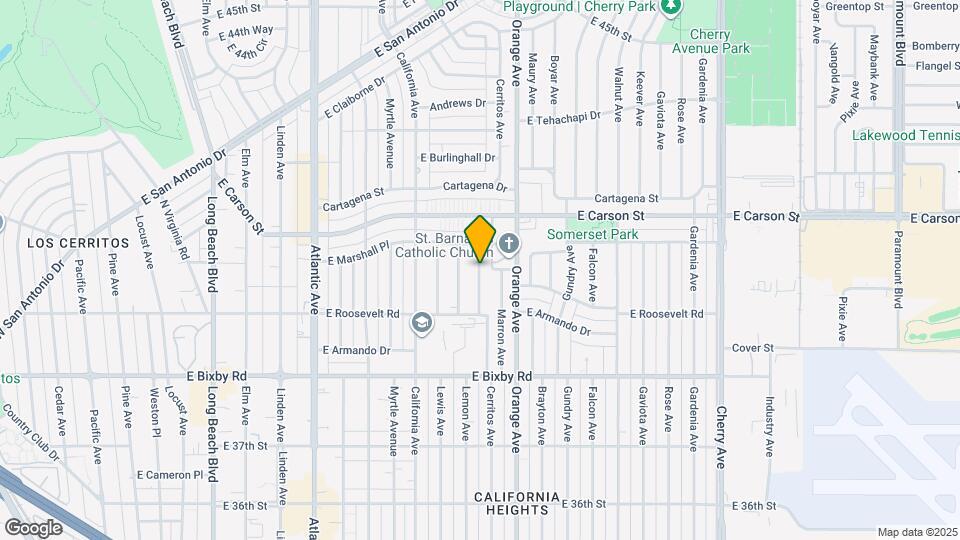 3950 Cerritos Ave Mapa y Detalles de la Ubicación