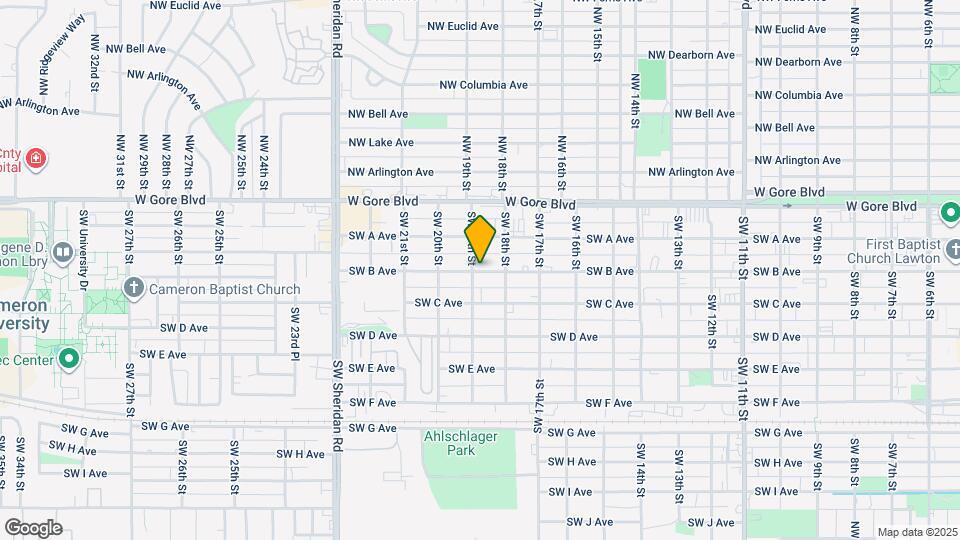 1813 SW B Ave Map and Location Details