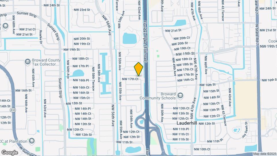 5211 NW 17th Ct Map and Location Details