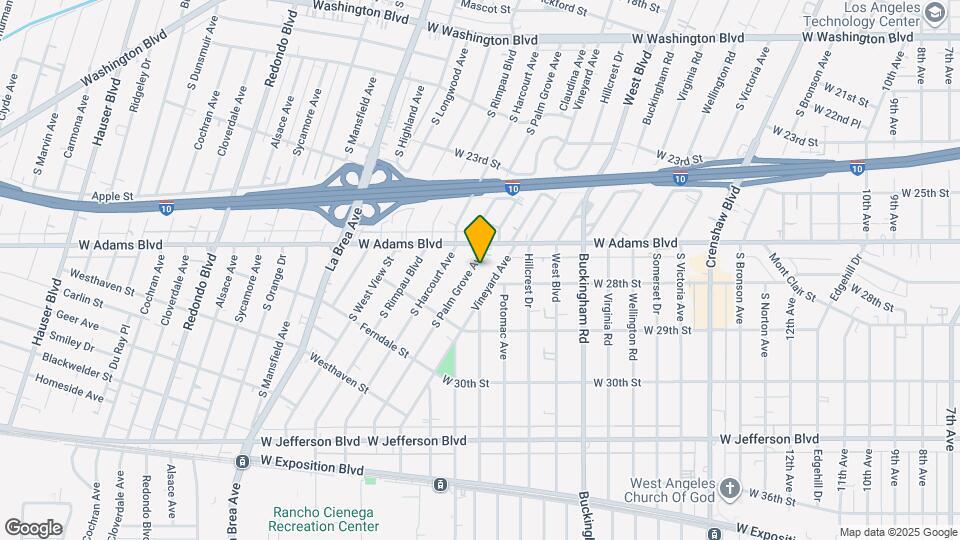 2624 S Palm Grove Ave Map and Location Details