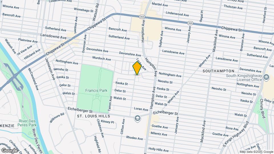 5878 Nottingham Ave, Unit 2W Map and Location Details