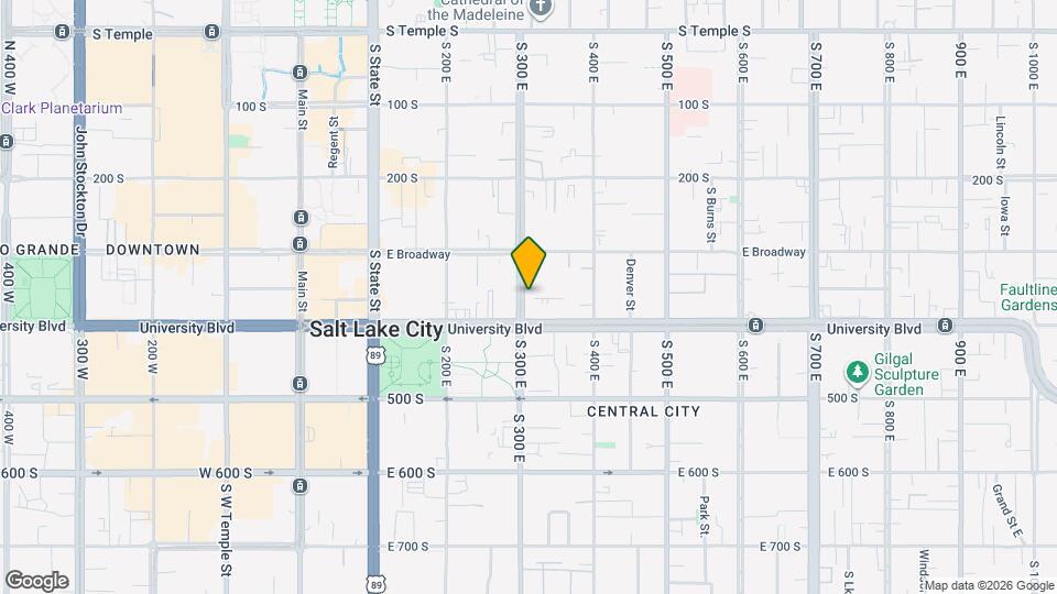 351 S 300 E Map and Location Details