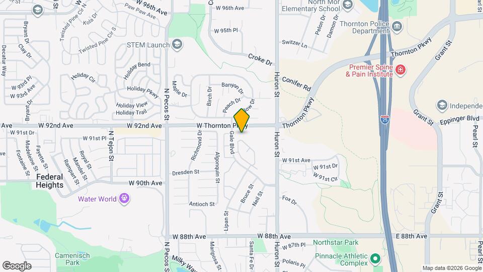 9162 Gale Blvd Mapa y Detalles de la Ubicación