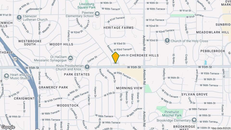 9108 W 95th St Map and Location Details