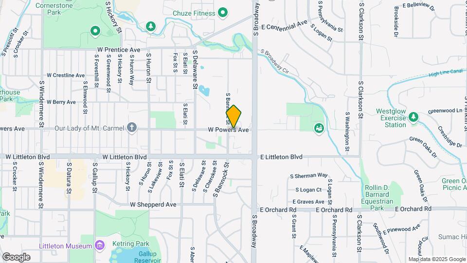 5600 S Bannock St Map and Location Details