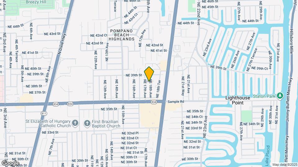 3801 NE 18th Ave Map and Location Details