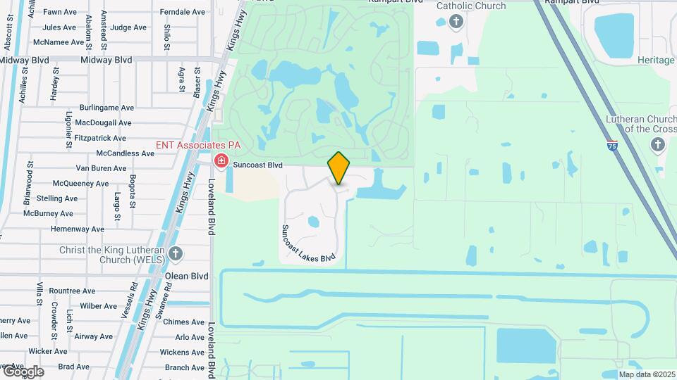 2640 Suncoast Lakes Blvd Map and Location Details