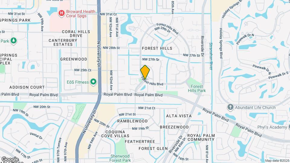 2423 NW 89th Dr Map and Location Details
