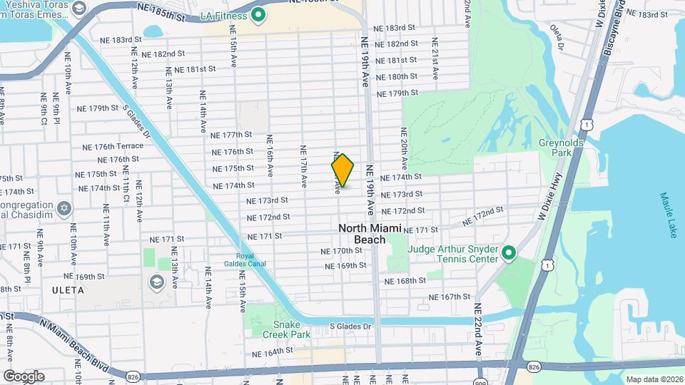 1801 NE 173rd St Map and Location Details