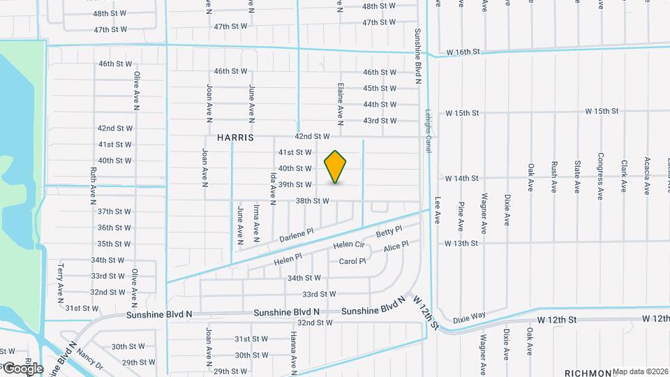 2613 39th St W Map and Location Details