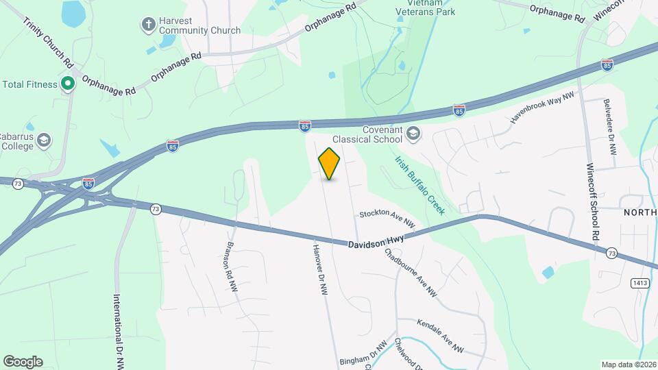 1356 Mistletoe Ridge Pl NW Map and Location Details