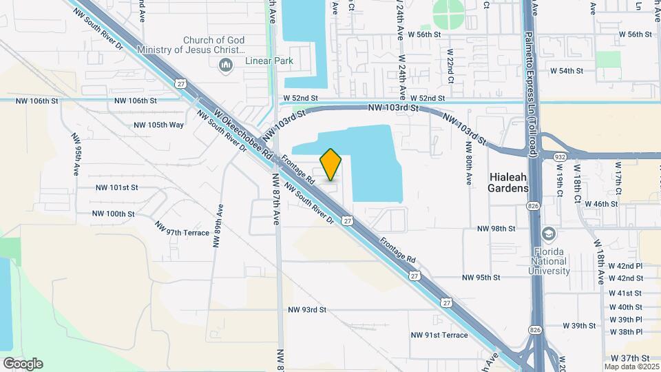 10003 W Okeechobee Rd, Unit 101 Map and Location Details