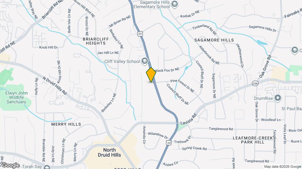 2364 Clairmont Rd Map and Location Details