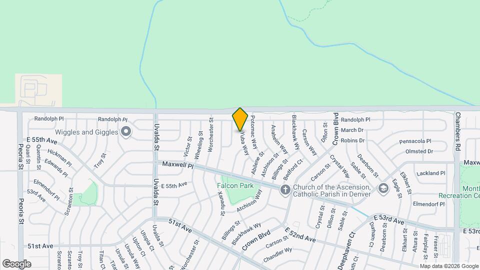 5557 Yuba Way Map and Location Details