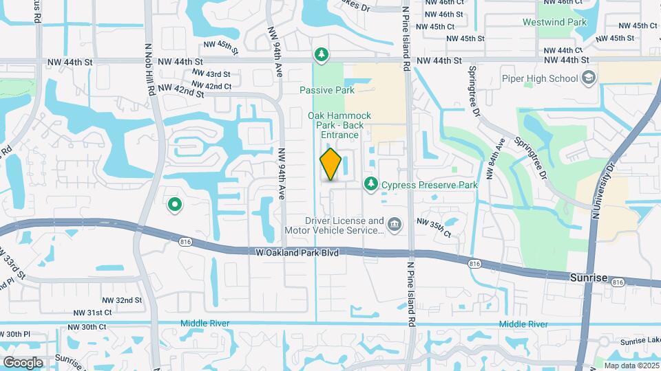 9160 NW 38th Pl Mapa y Detalles de la Ubicación