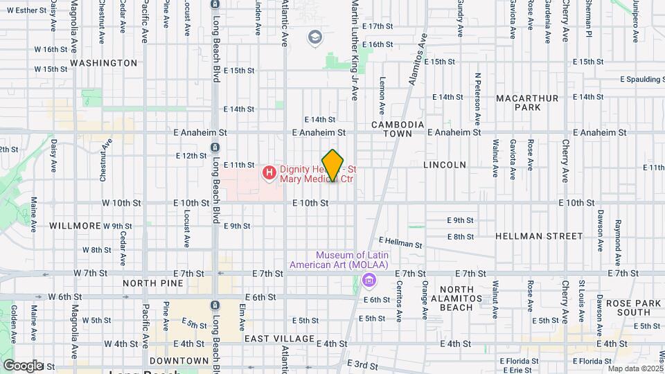 1045 Myrtle Ave Map and Location Details